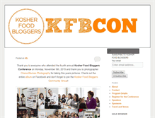 Tablet Screenshot of kosherfoodbloggers.com